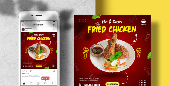 Шаблон для соцсетей на тему графика