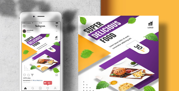 Шаблон для соцсетей на тему графика