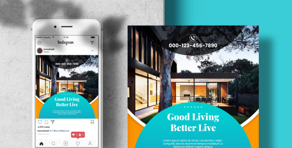 Шаблон для соцсетей на тему графика
