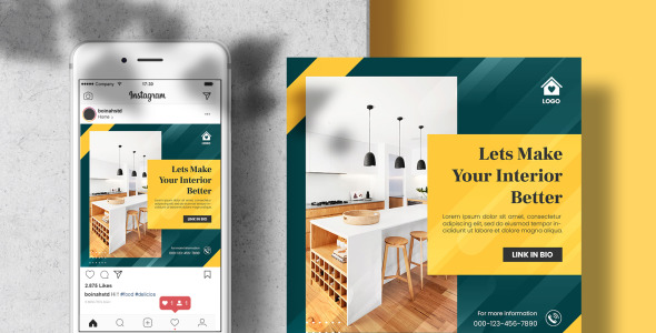 Шаблон для соцсетей на тему графика