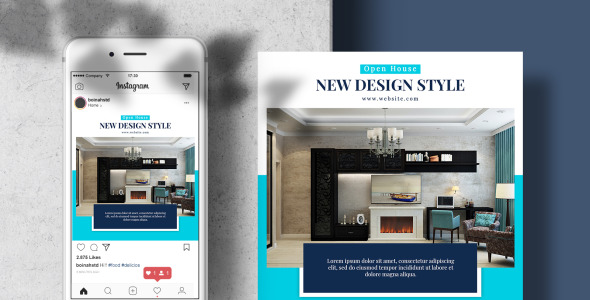 Шаблон для соцсетей на тему графика