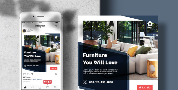 Шаблон для соцсетей на тему графика