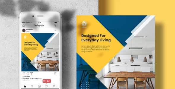 Шаблон для соцсетей на тему графика