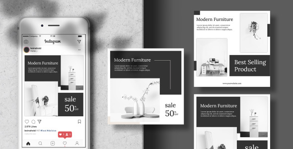 Шаблон для соцсетей на тему графика