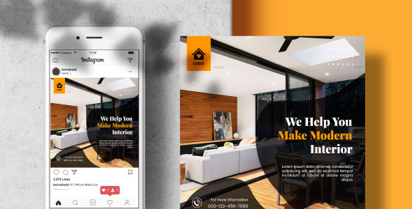 Шаблон для соцсетей на тему графика