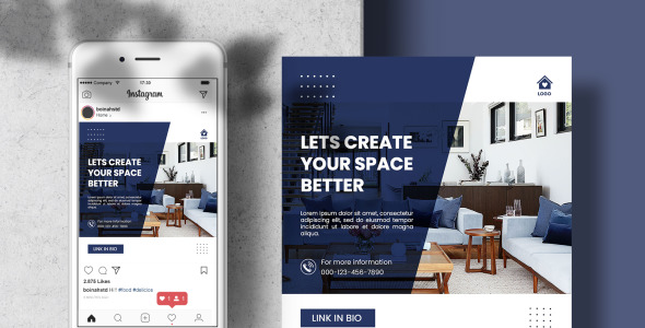 Шаблон для соцсетей на тему графика