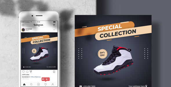 Шаблон для соцсетей на тему графика