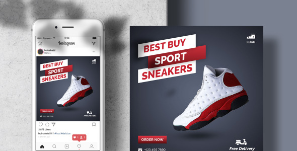 Шаблон для соцсетей на тему графика