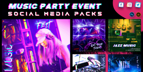 Шаблон для соцсетей на тему графика