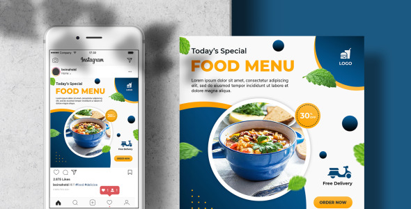 Шаблон для соцсетей на тему графика