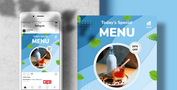 Шаблон для соцсетей на тему графика