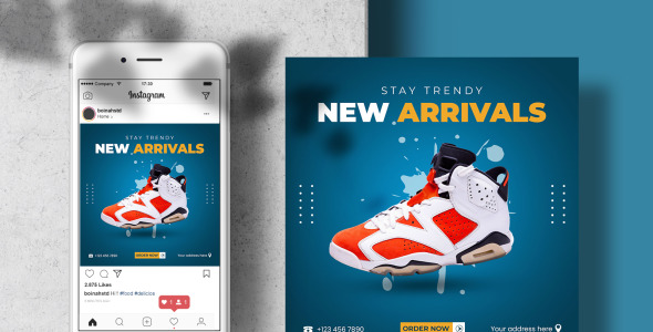 Шаблон для соцсетей на тему графика