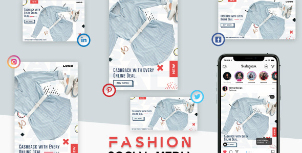 Шаблон для соцсетей на тему графика