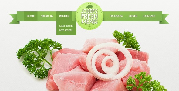 шаблон веб-сайта фермы крупного рогатого скота