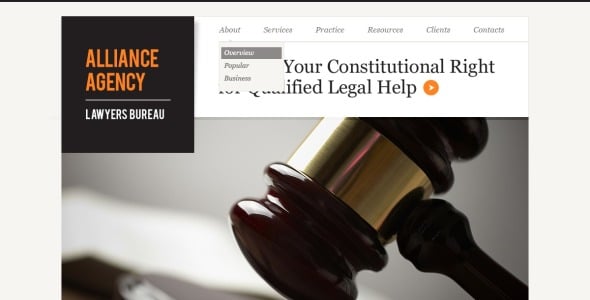 адаптивный шаблон сайта юридической фирмы