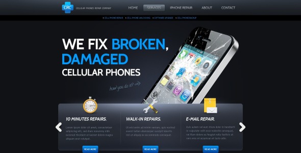 шаблон сайта софтверной компании