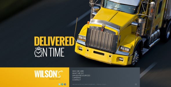 шаблон сайта грузоперевозок