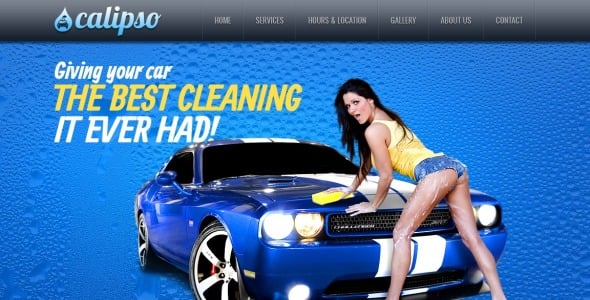 шаблон сайта автомойки