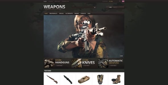оружие для ценителей zencart шаблон
