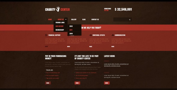 благотворительный шаблон drupal