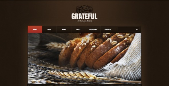 адаптивный шаблон сайта пекарни