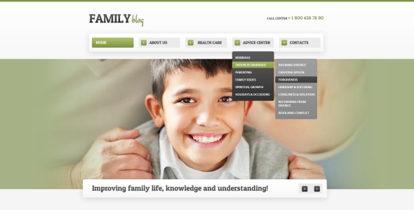 семейный шаблон drupal