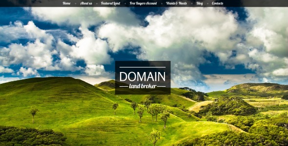 шаблон сайта земельного брокера