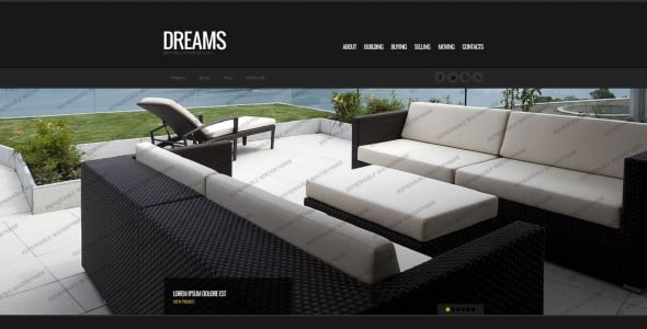 шаблон сайта недвижимости