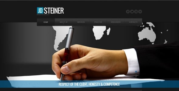 шаблон сайта юридической фирмы