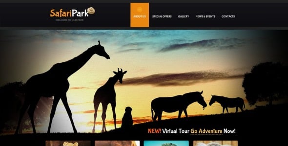 шаблон сайта зоопарка