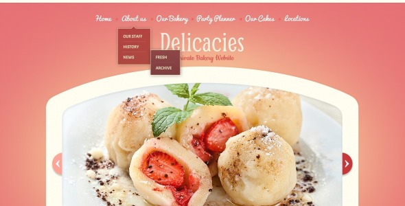 шаблон сайта пекарни