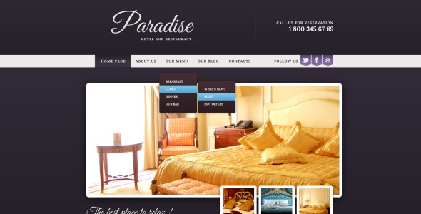 отели шаблон drupal