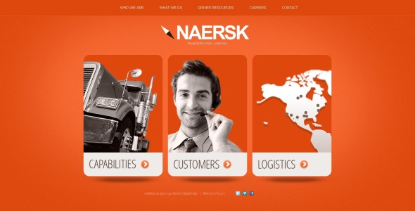 шаблон транспортного сайта