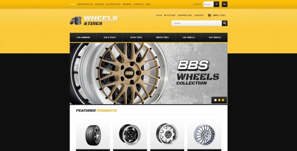 колеса и шины zencart шаблон