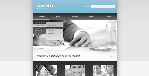 консультационный адаптивный шаблон сайта