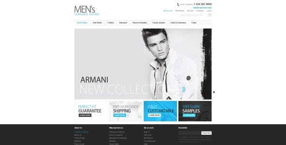 мужская мода magento theme