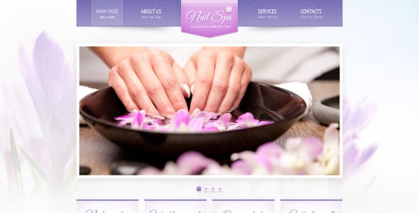 отзывчивый шаблон сайта маникюрного салона