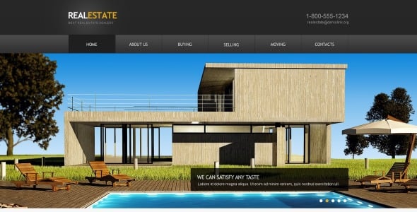 шаблон сайта агентства недвижимости