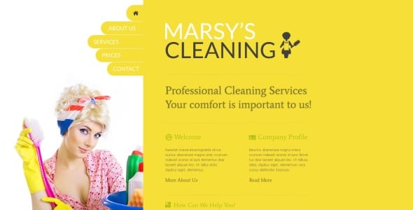 очистка шаблона сайта