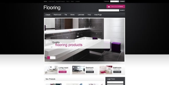 шаблон магазина напольных покрытий virtuemart