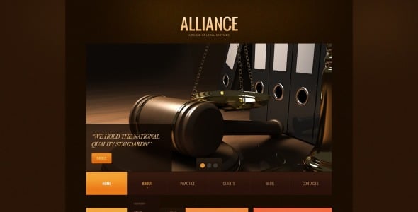 шаблон сайта юридической фирмы