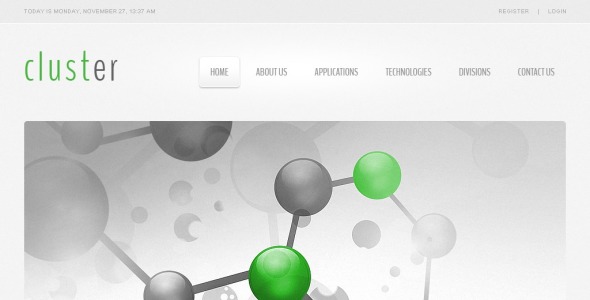 адаптивный шаблон сайта science lab