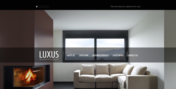 интерьер и мебель шаблон сайта