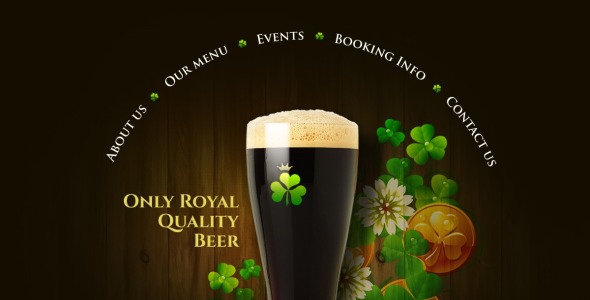 шаблон сайта паба