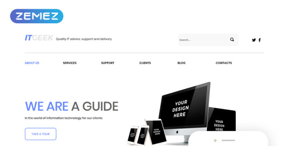 ИТ - услуги clean joomla template