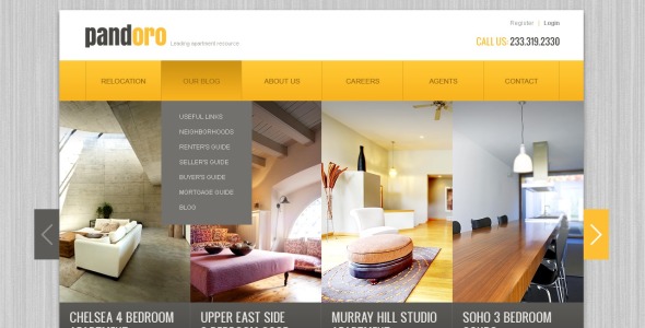 шаблон агентства недвижимости drupal