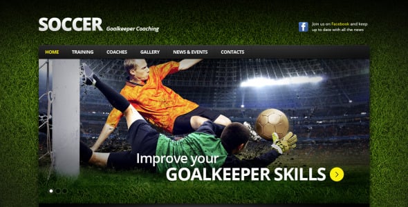 футбол moto cms html шаблон