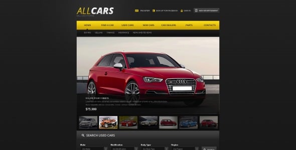 шаблон сайта автодилера