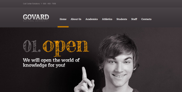 html шаблон university moto cms