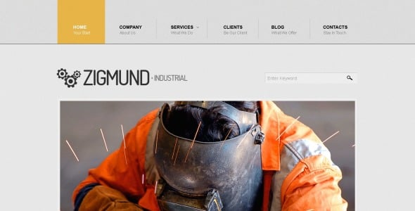 промышленное производство шаблон drupal